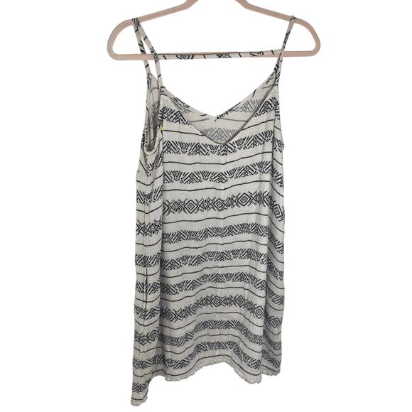 Sonoma Tribal Print Raw Hem Cotton Women's Slip Dress Boho Western Cottagecore - Picture 1 of 5